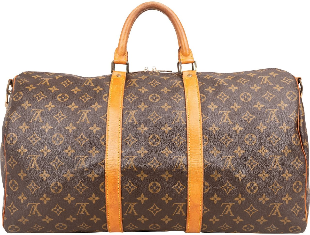 Louis Vuitton Louis Vuitton Monogram Canvas Keepall 50 Bandoulière Travel Bag Bruin