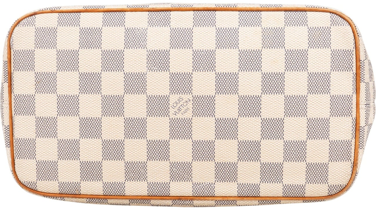 Louis Vuitton Louis Vuitton Monogram Damier Azur Canvas Saleya PM Handbag Wit