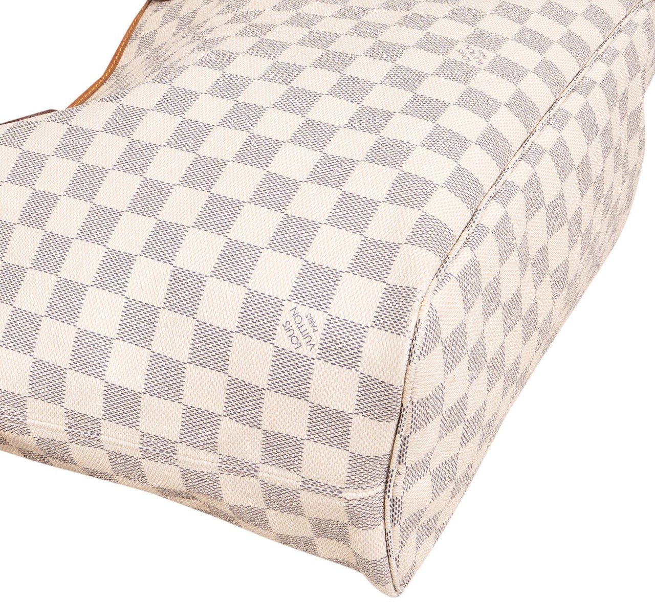 Louis Vuitton Louis Vuitton Monogram Damier Azur Canvas Neverfull MM Shoulder Bag Wit