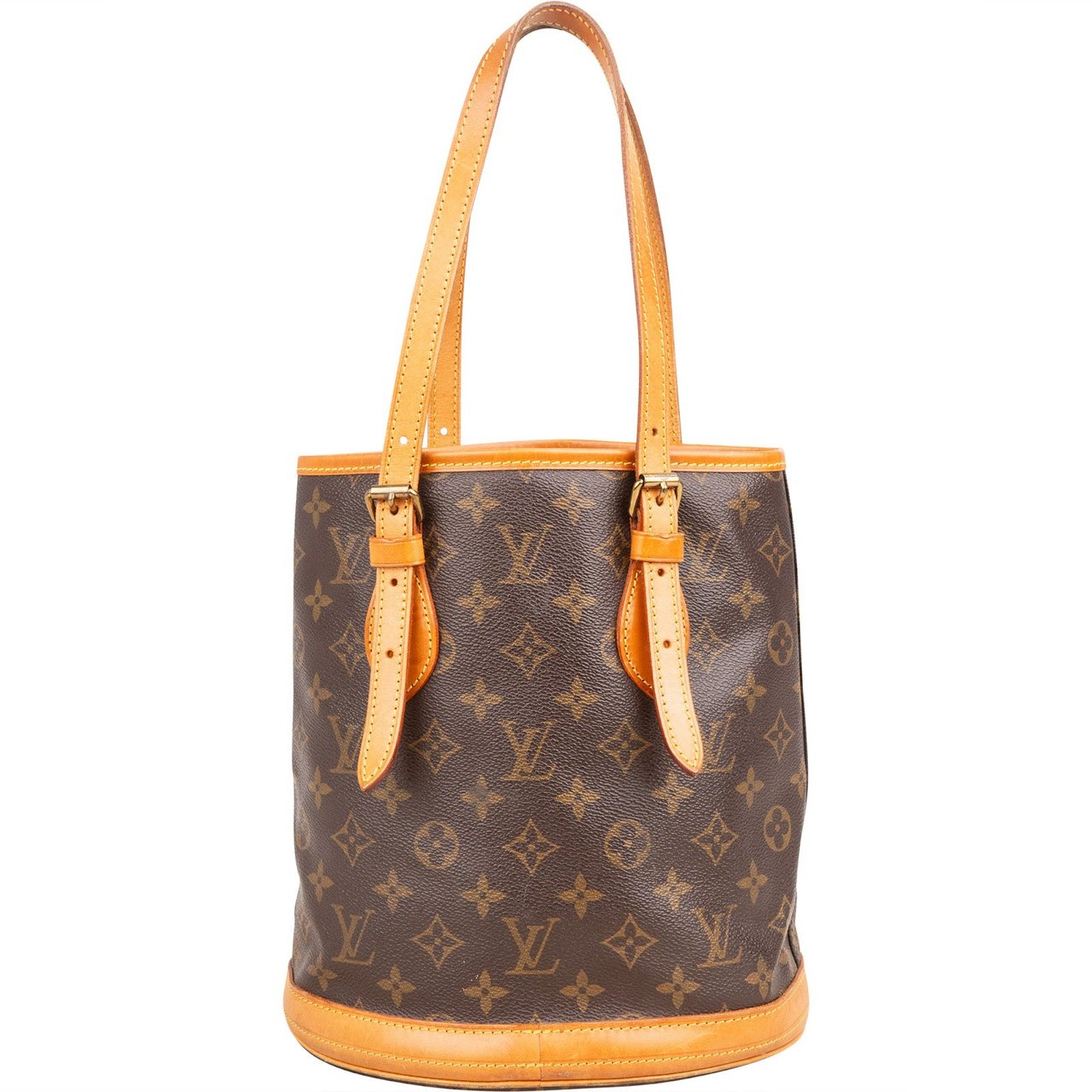 Louis Vuitton Louis Vuitton Monogram Canvas Bucket PM Shoulder Bag Bruin