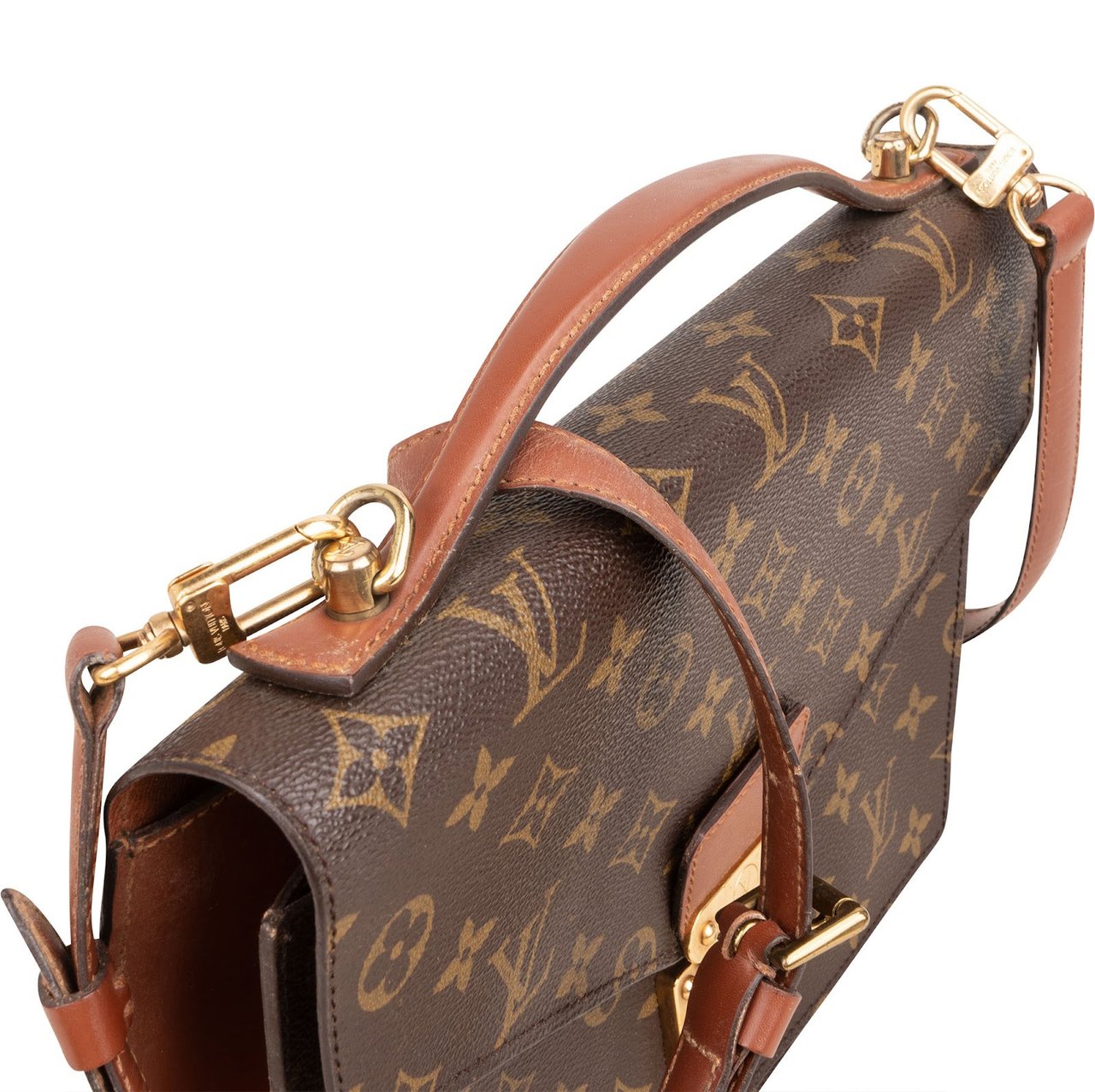 Louis Vuitton Louis Vuitton Monogram Canvas Monceau Handbag Bruin