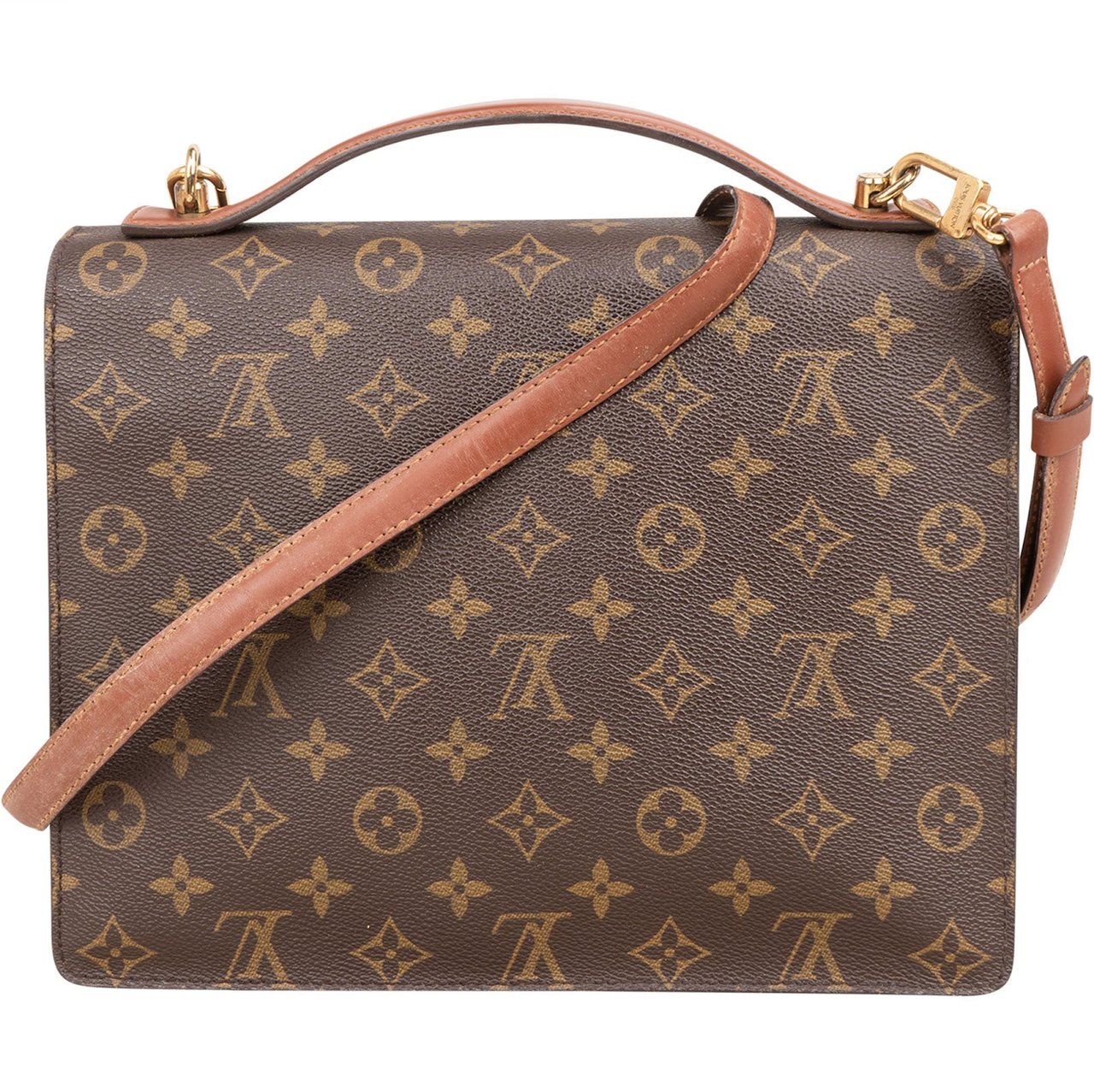 Louis Vuitton Louis Vuitton Monogram Canvas Monceau Handbag Bruin