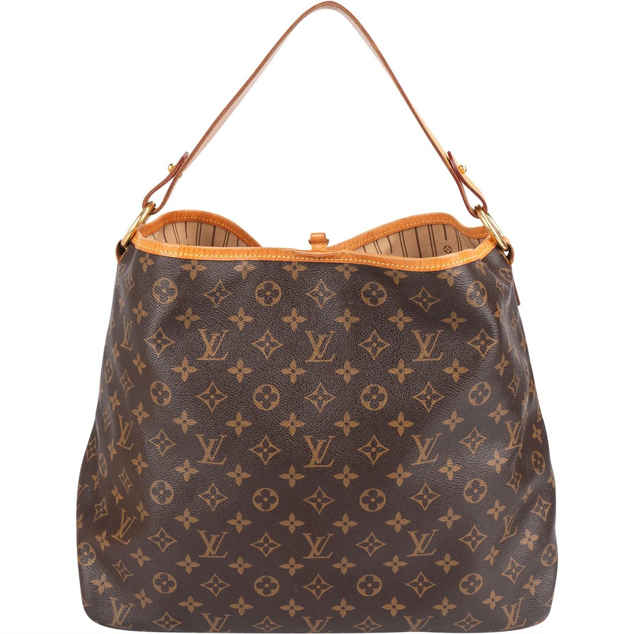 Louis Vuitton Louis Vuitton Monogram Canvas Delightful MM Shoulder Shoulder Bag Bruin