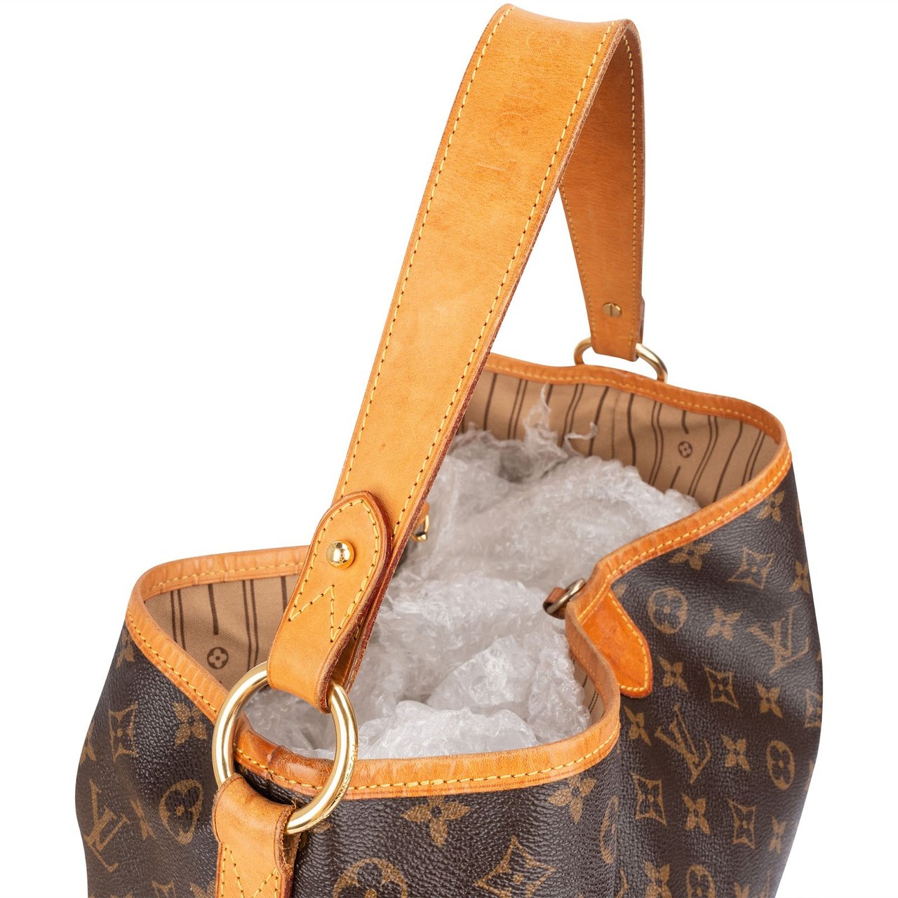 Louis Vuitton Louis Vuitton Monogram Canvas Delightful MM Shoulder Shoulder Bag Bruin