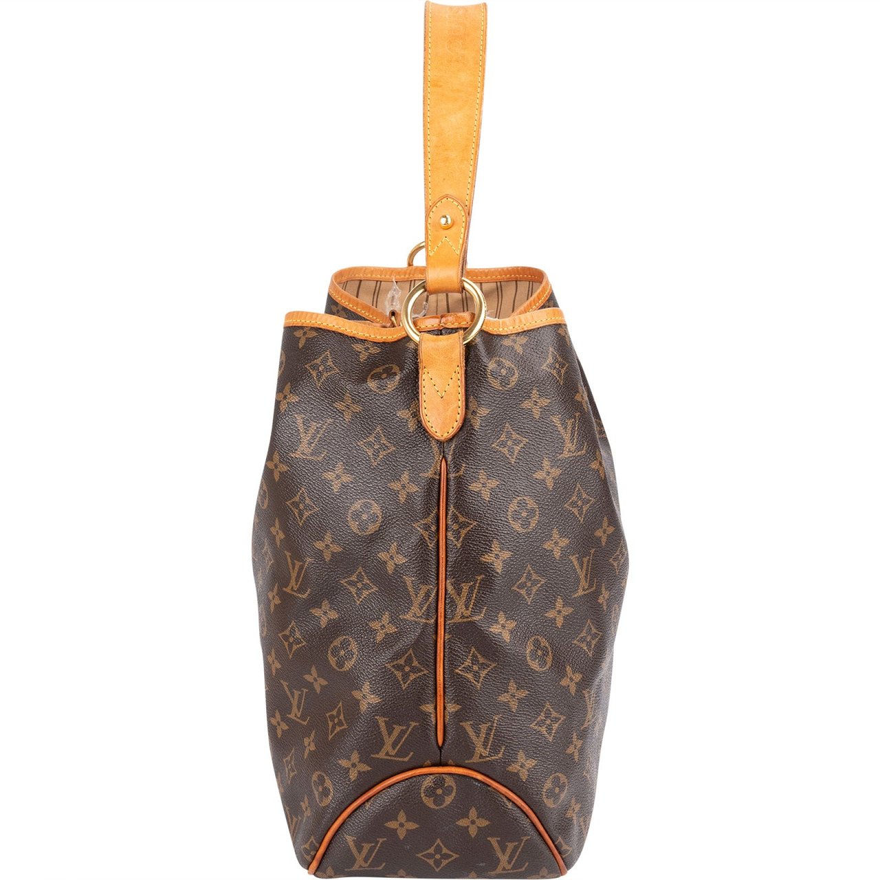 Louis Vuitton Louis Vuitton Monogram Canvas Delightful MM Shoulder Shoulder Bag Bruin