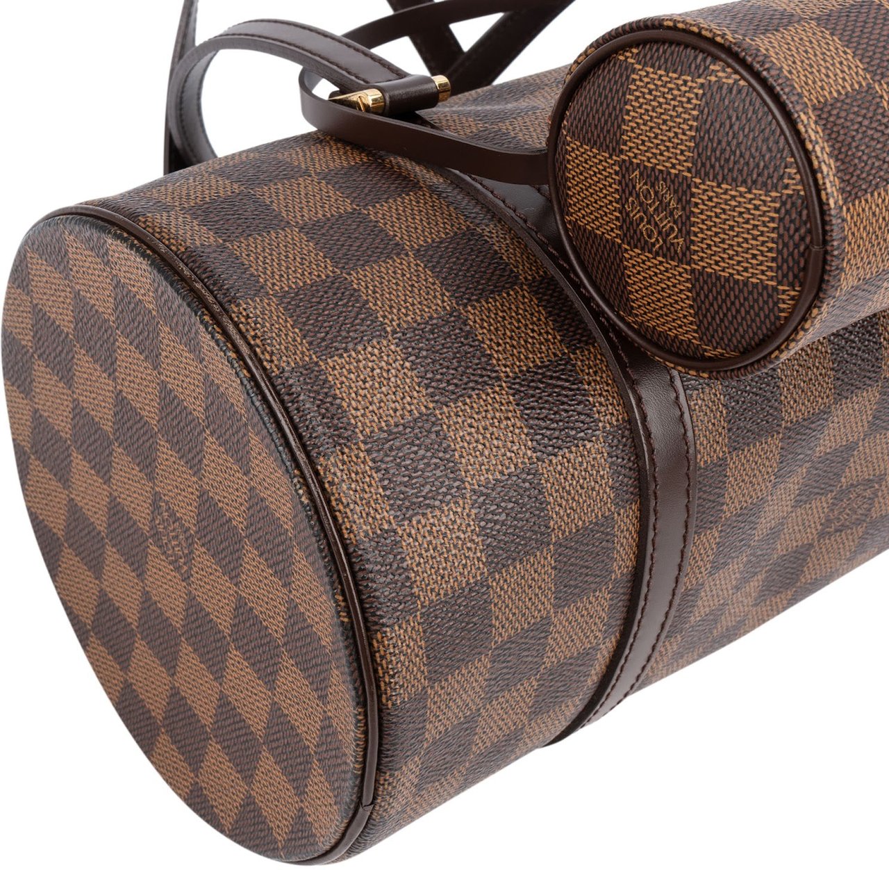 Louis Vuitton Monogram Damier Ebene Papillon Set Shoulder Bag Bruin