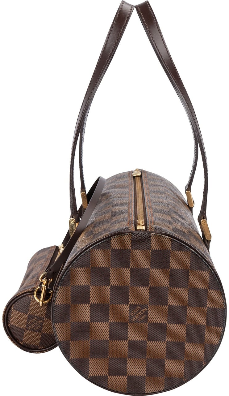 Louis Vuitton Monogram Damier Ebene Papillon Set Shoulder Bag Bruin