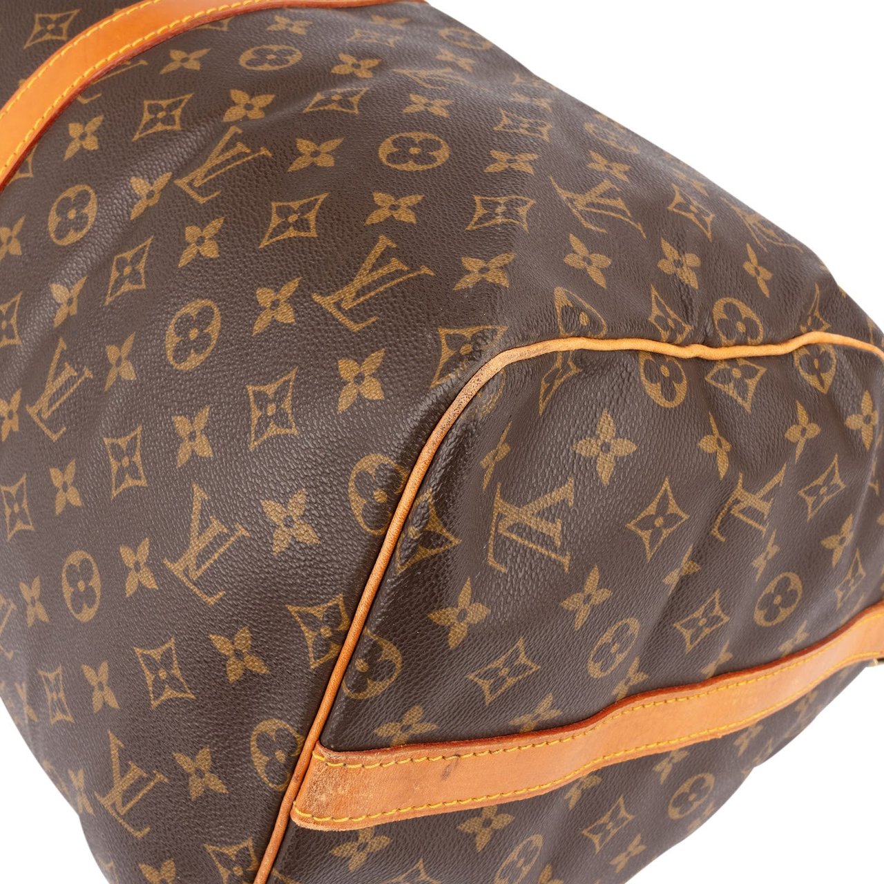 Louis Vuitton Louis Vuitton Monogram Canvas Keepall 55 Bandoulière Travel Bag Bruin