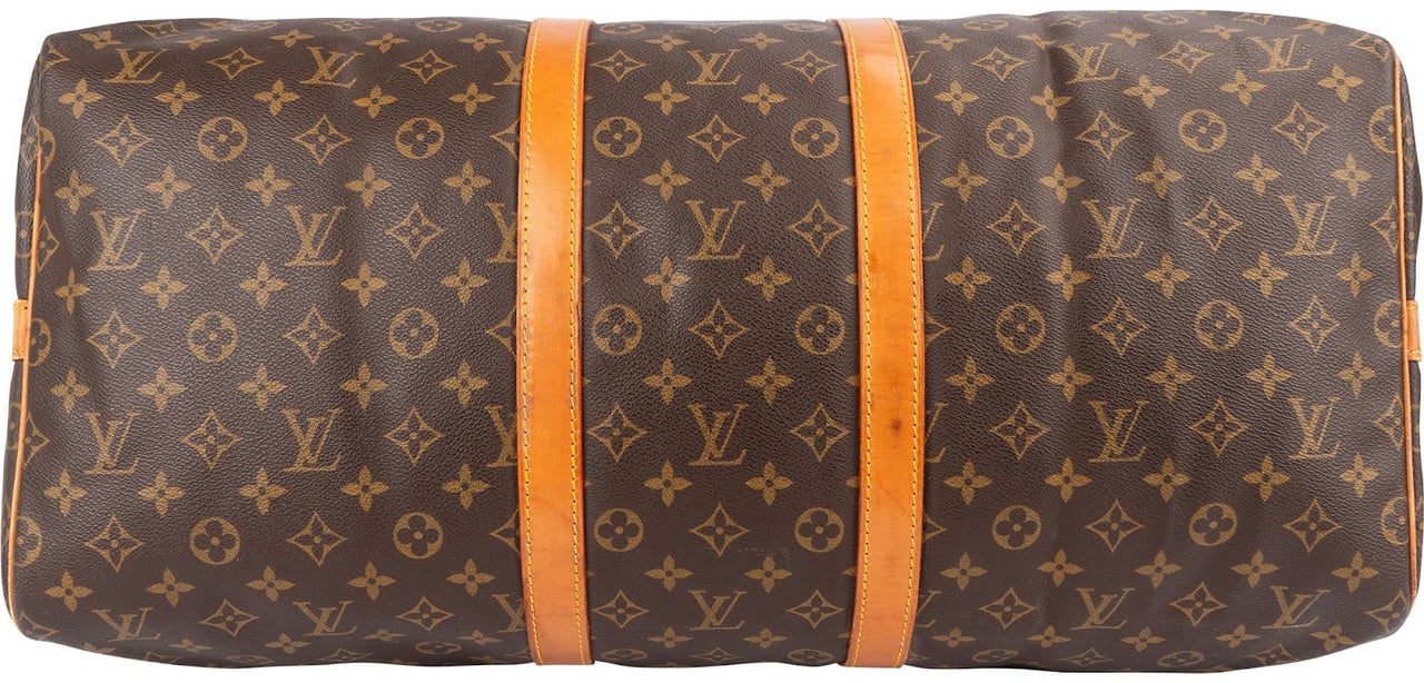 Louis Vuitton Louis Vuitton Monogram Canvas Keepall 55 Bandoulière Travel Bag Bruin