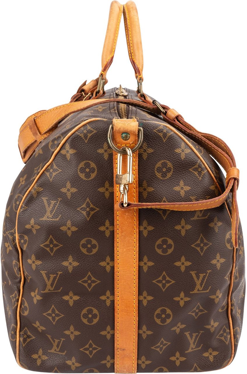 Louis Vuitton Louis Vuitton Monogram Canvas Keepall 55 Bandoulière Travel Bag Bruin