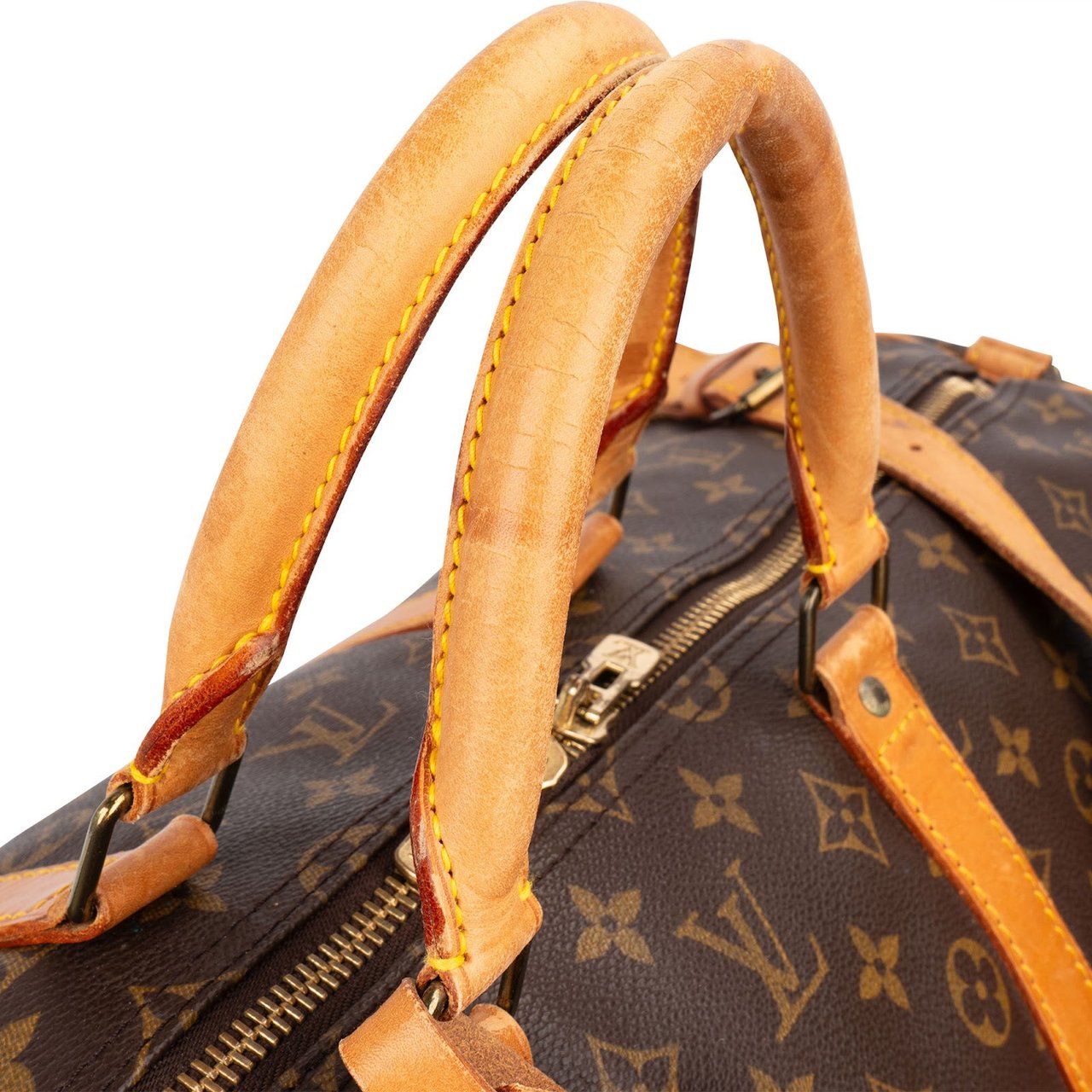 Louis Vuitton Louis Vuitton Monogram Canvas Keepall 55 Bandoulière Travel Bag Bruin