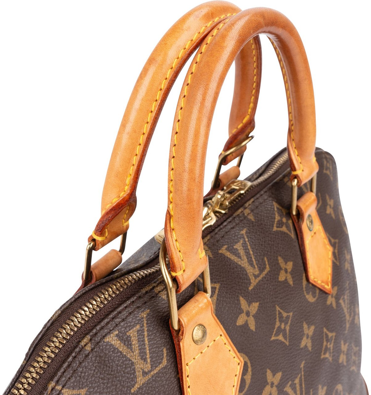 Louis Vuitton Louis Vuitton Monogram Canvas Alma PM Handbag Bruin