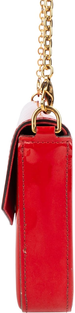 Louis Vuitton Louis Vuitton Vernis Leather Monogram Felicie Crossbody Bag Rood