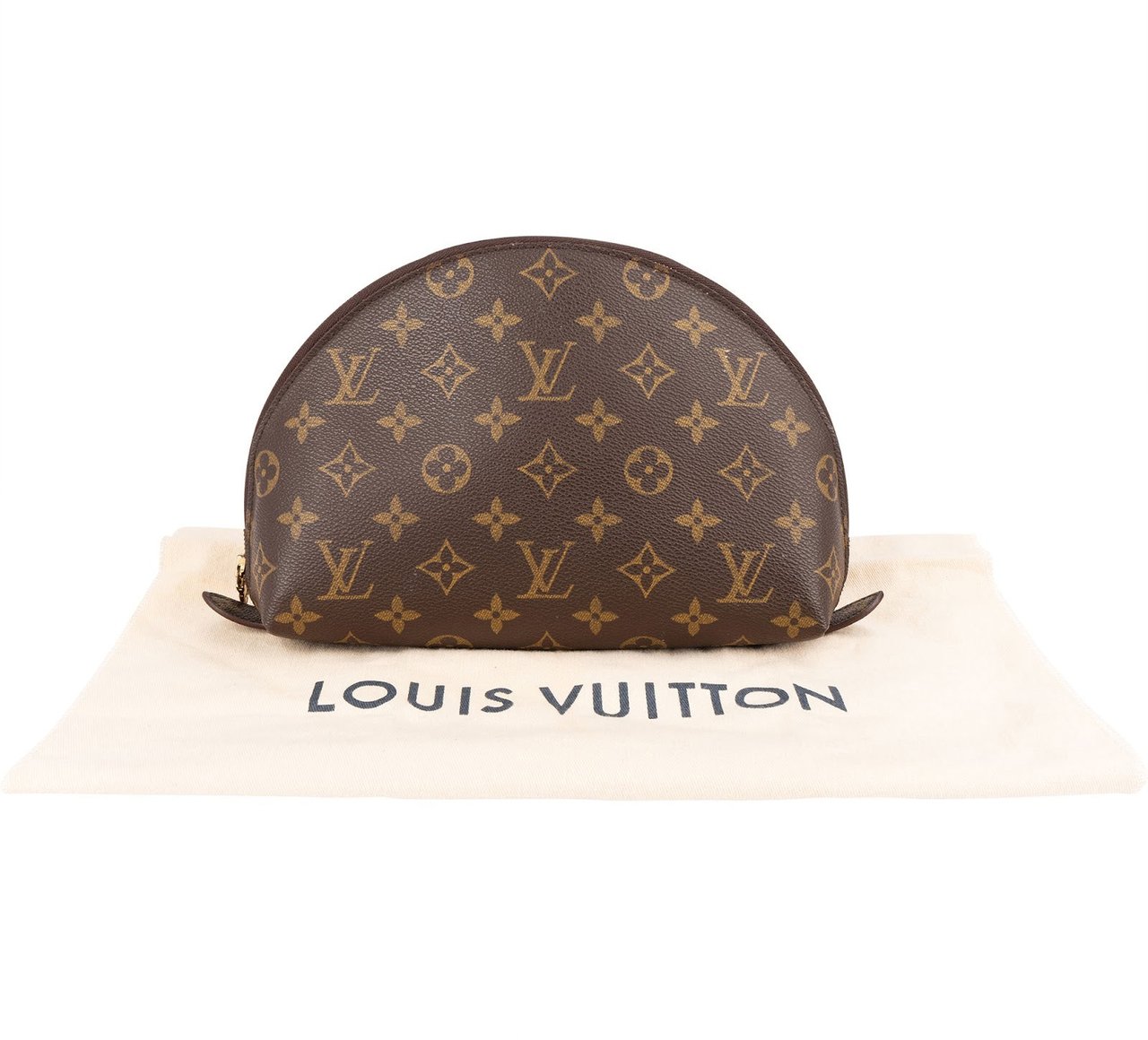 Louis Vuitton Louis Vuitton Monogram Canvas Trousse Demi Ronde Pouch Bruin