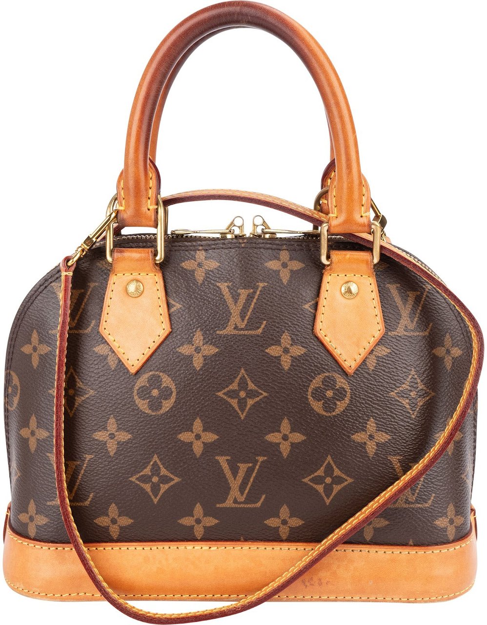 Louis Vuitton Louis Vuitton Monogram Canvas Alma BB Handbag Bruin