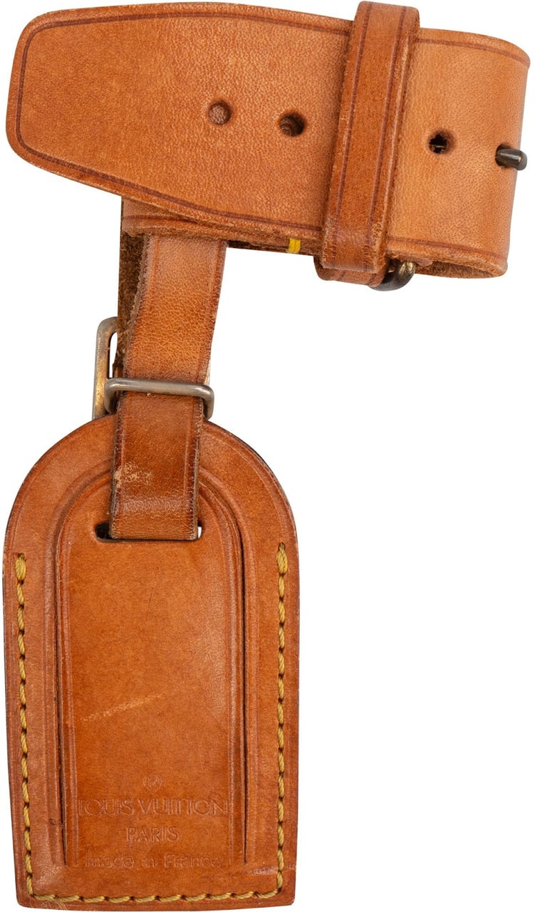 Louis Vuitton Louis Vuitton Vachetta Leather Luggage Tag Set Bruin