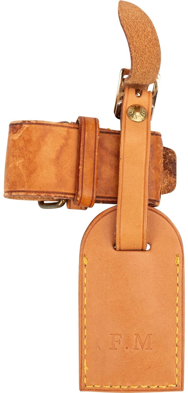 Louis Vuitton Louis Vuitton Vachetta Leather Luggage Tag Set (F.M.) Bruin