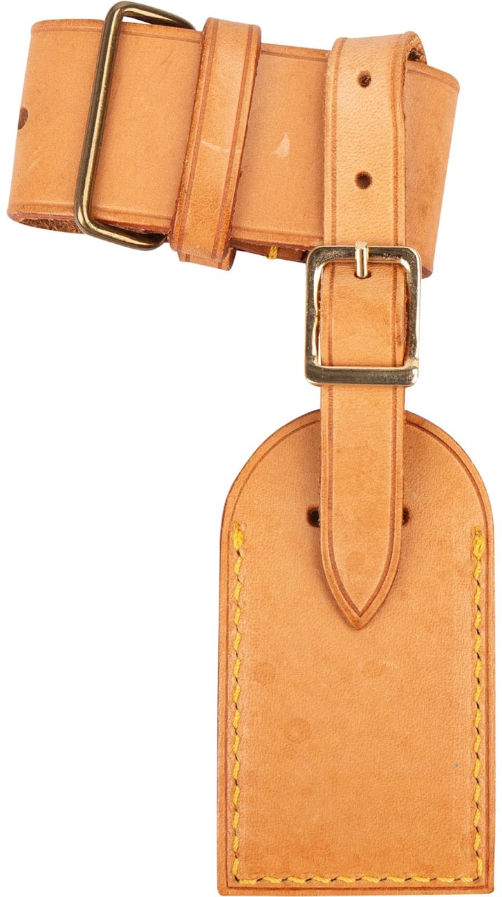 Louis Vuitton Louis Vuitton Vachetta Leather Luggage Tag Set Bruin