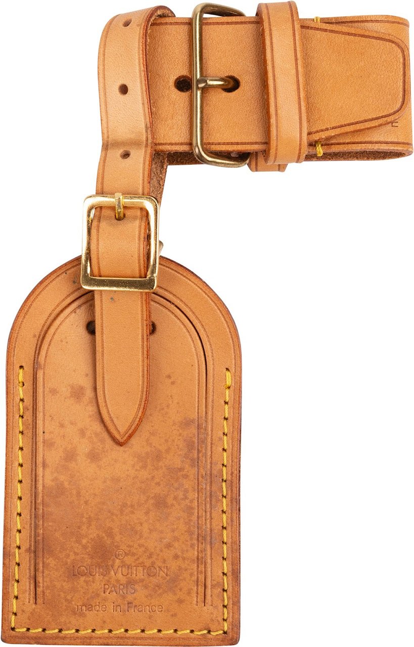 Louis Vuitton Louis Vuitton Vachetta Leather Luggage Tag Set Bruin