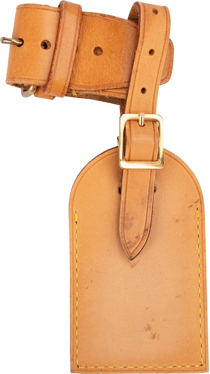Louis Vuitton Louis Vuitton Vachetta Leather Luggage Tag Set Bruin