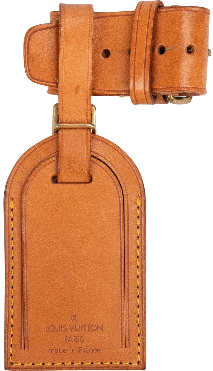 Louis Vuitton Vachetta Leather Luggage Tag Set Bruin