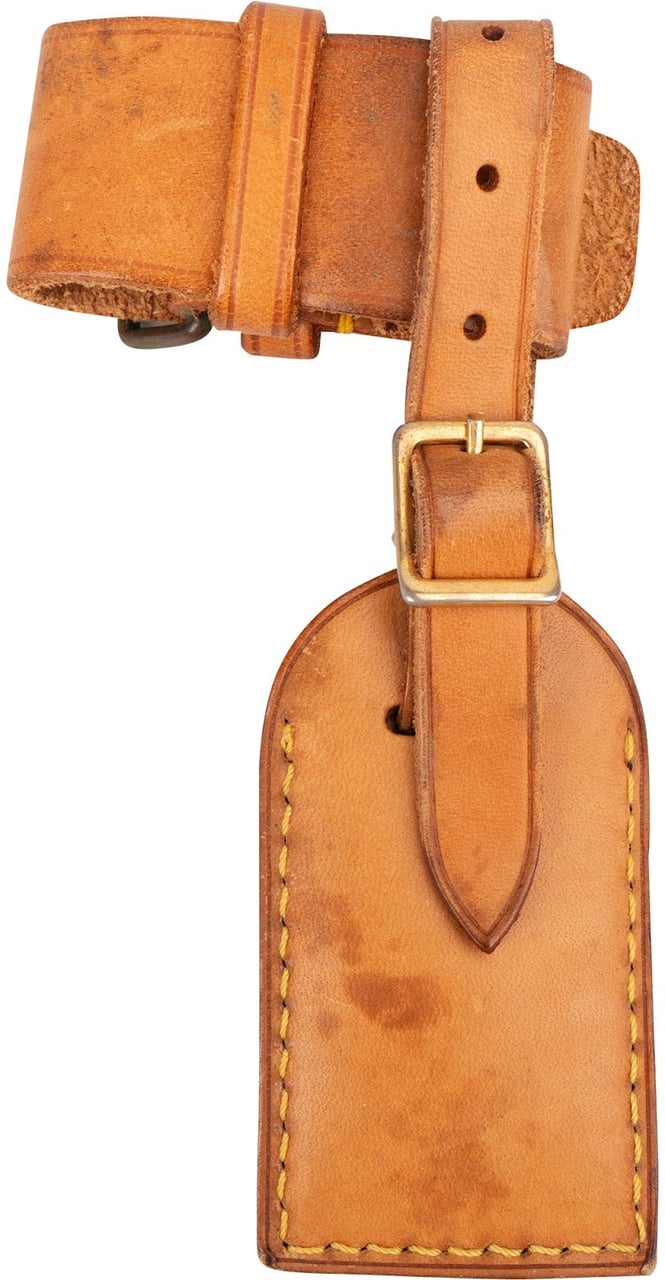 Louis Vuitton Louis Vuitton Vachetta Leather Luggage Tag Set Bruin