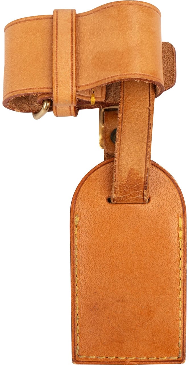 Louis Vuitton Vachetta Leather Luggage Tag Set Bruin
