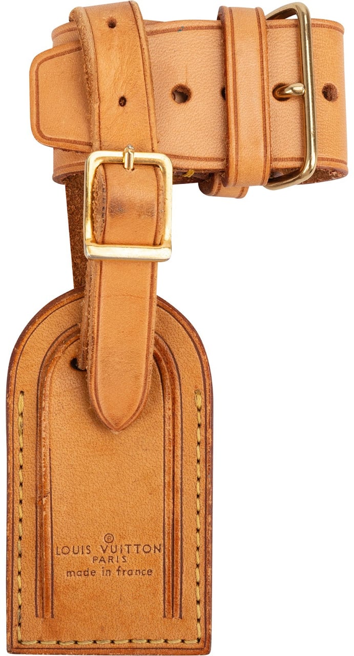 Louis Vuitton Vachetta Leather Luggage Tag Set Bruin