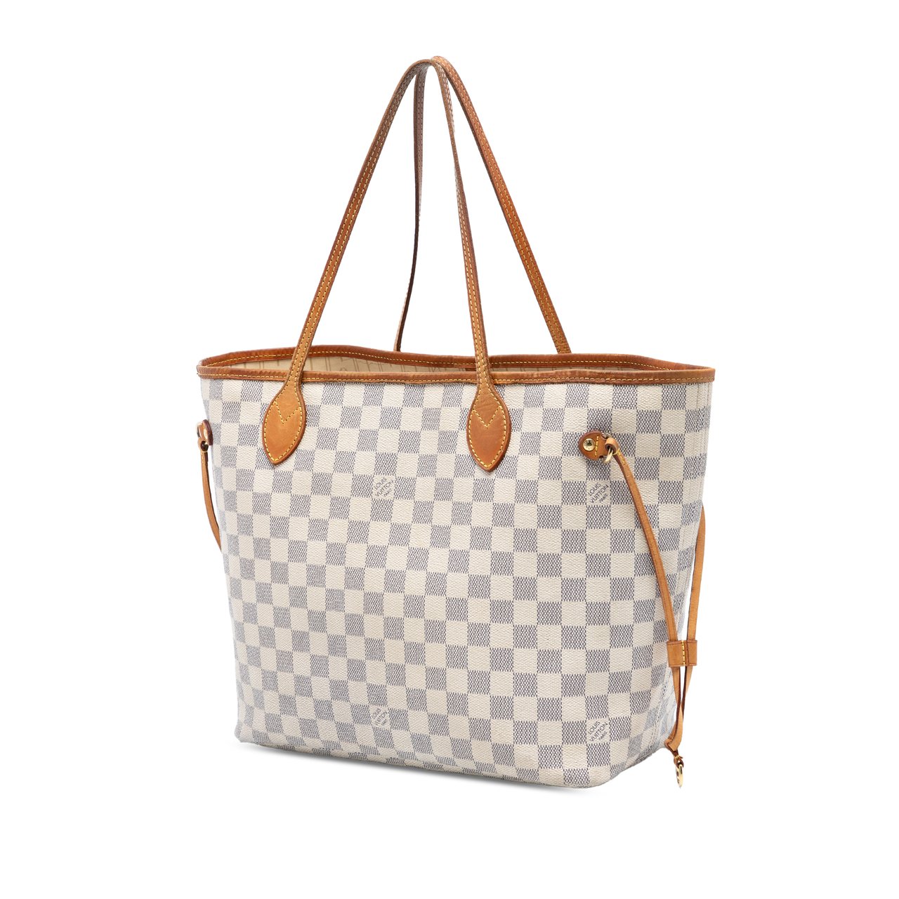 Louis Vuitton Damier Azur Neverfull MM Wit