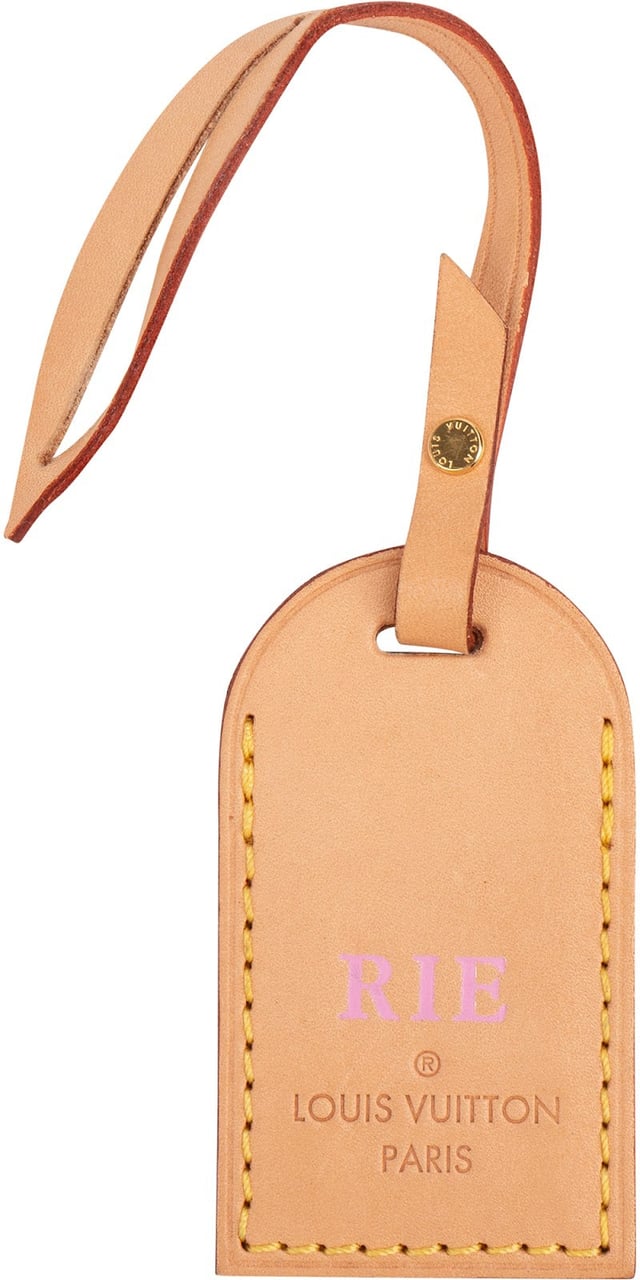 Louis Vuitton Louis Vuitton Vachetta Leather Luggage Tag (RIE) Neutraal
