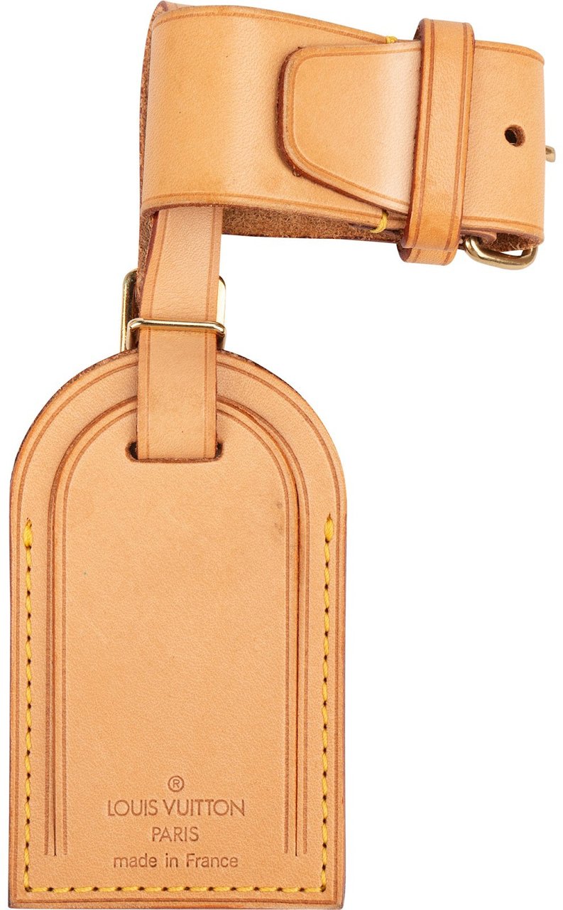 Louis Vuitton Louis Vuitton Vachetta Leather Luggage Tag Set Neutraal