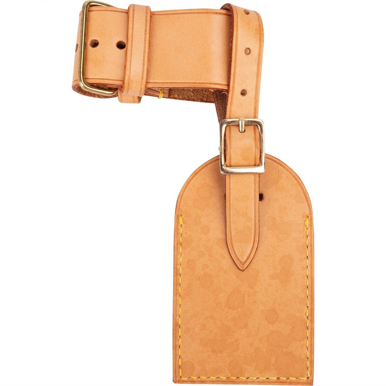 Louis Vuitton Louis Vuitton Vachetta Leather Luggage Tag Set Bruin
