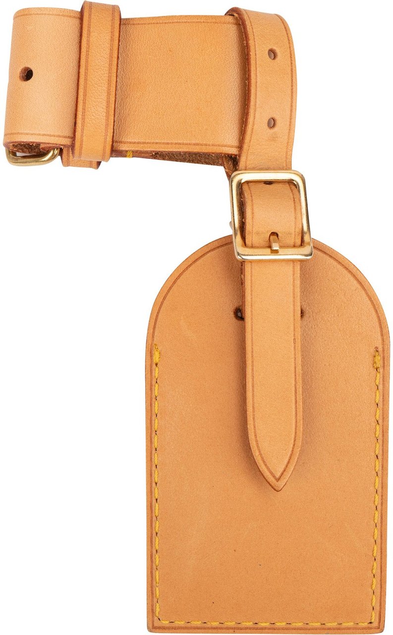 Louis Vuitton Louis Vuitton Vachetta Leather Luggage Tag Set Bruin