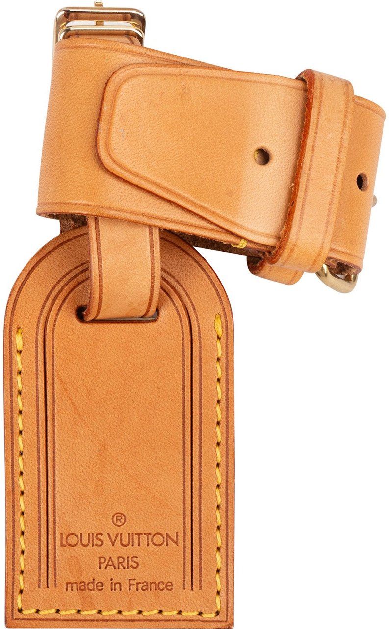 Louis Vuitton Louis Vuitton Vachetta Leather Luggage Tag Set Bruin