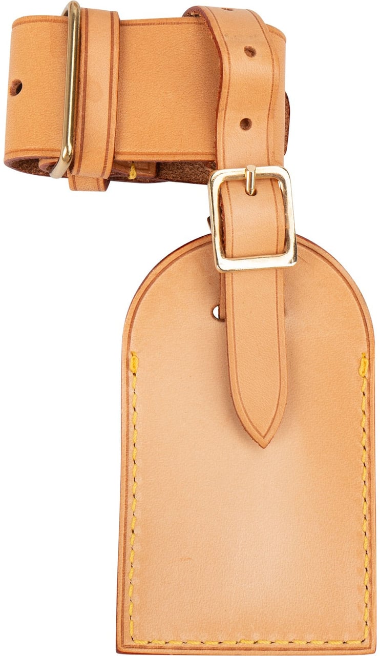 Louis Vuitton Louis Vuitton Vachetta Leather Luggage Tag Set Beige