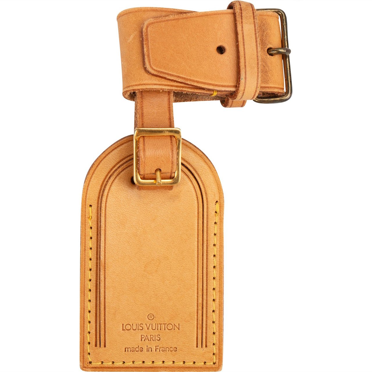 Louis Vuitton Louis Vuitton Vachetta Leather Luggage Tag Set Divers