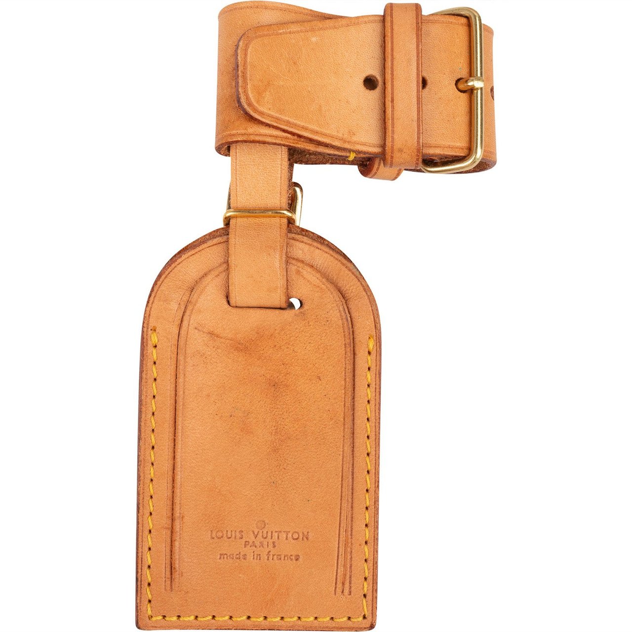 Louis Vuitton Louis Vuitton Vachetta Leather Luggage Tag Set Bruin