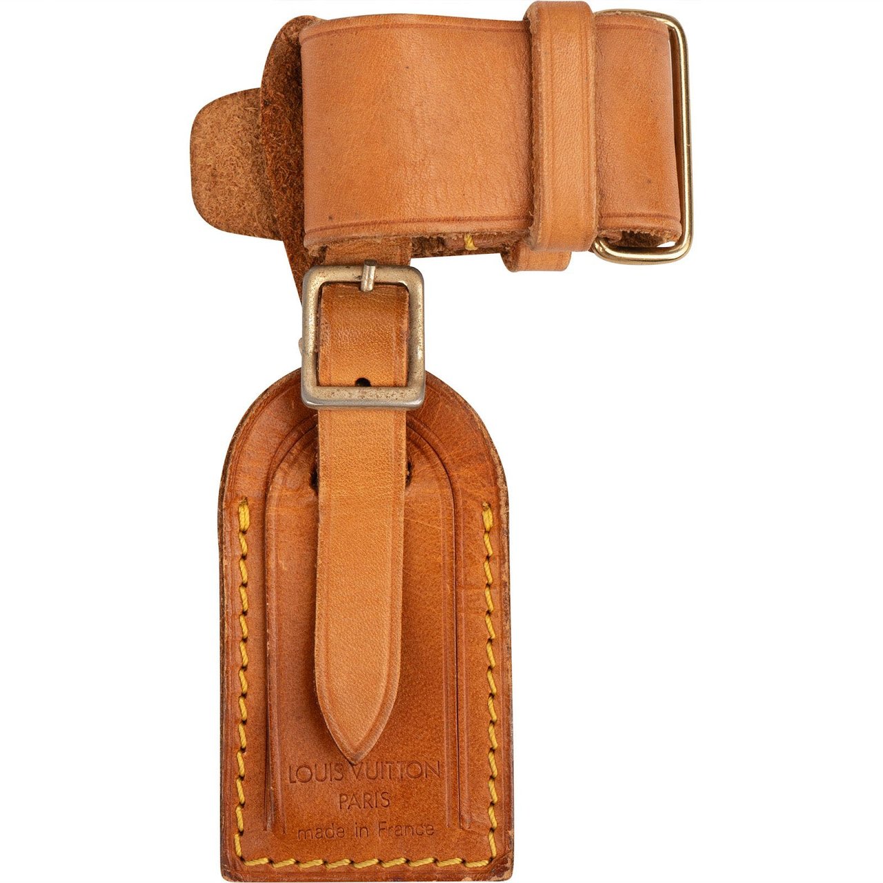 Louis Vuitton Louis Vuitton Vachetta Leather Luggage Tag Set Bruin