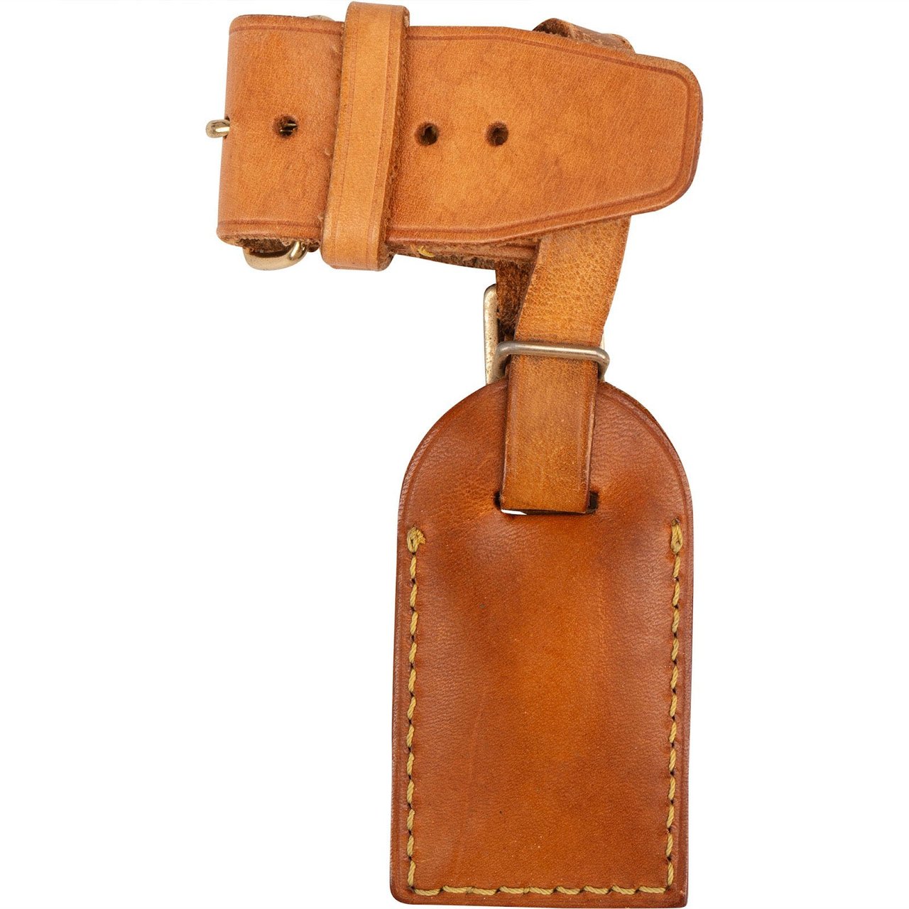 Louis Vuitton Louis Vuitton Vachetta Leather Luggage Tag Set Bruin