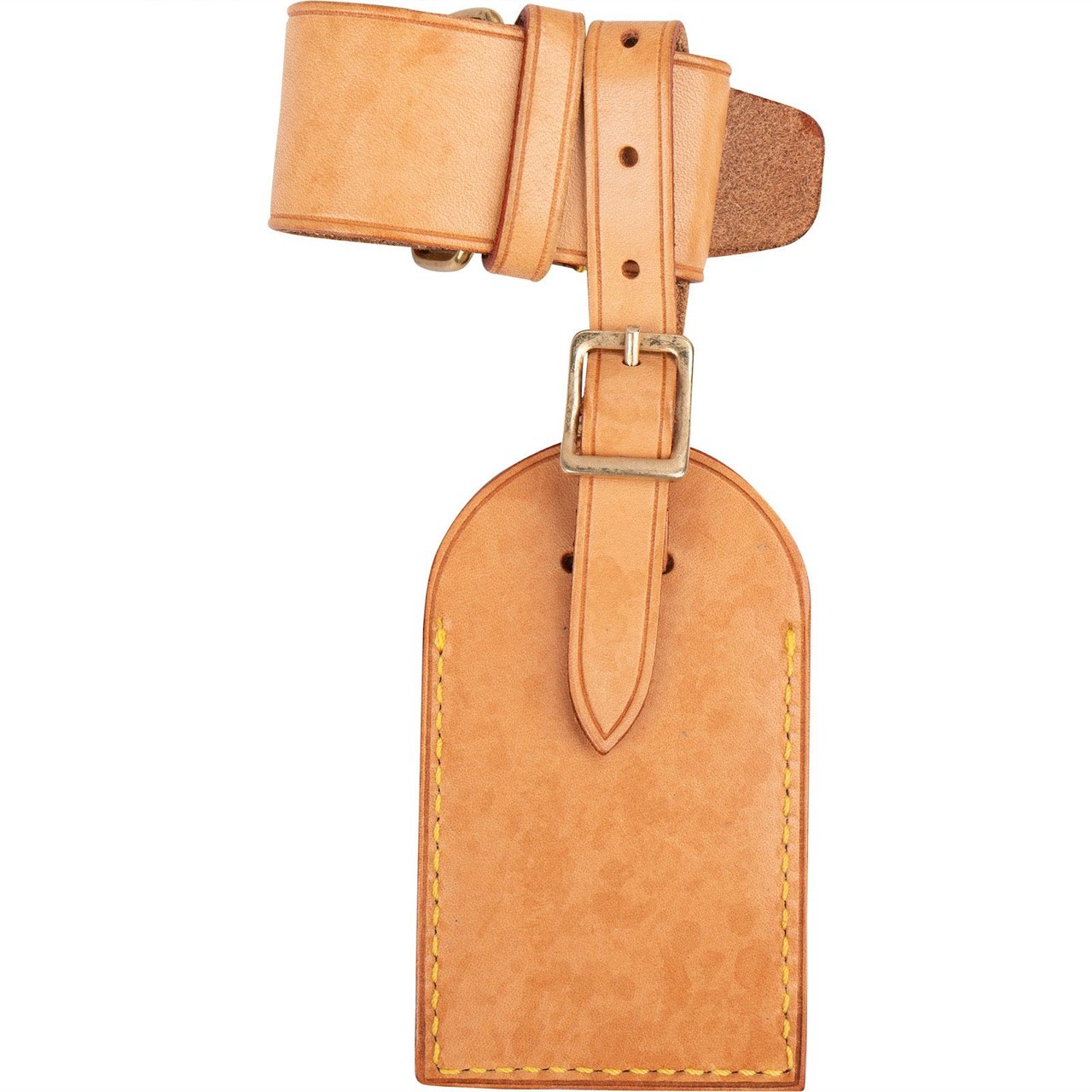 Louis Vuitton Louis Vuitton Vachetta Leather Luggage Tag Set Bruin