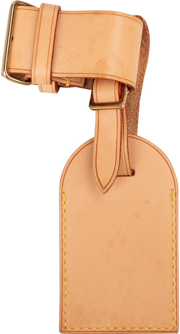Louis Vuitton Louis Vuitton Vachetta Leather Luggage Tag Set Beige