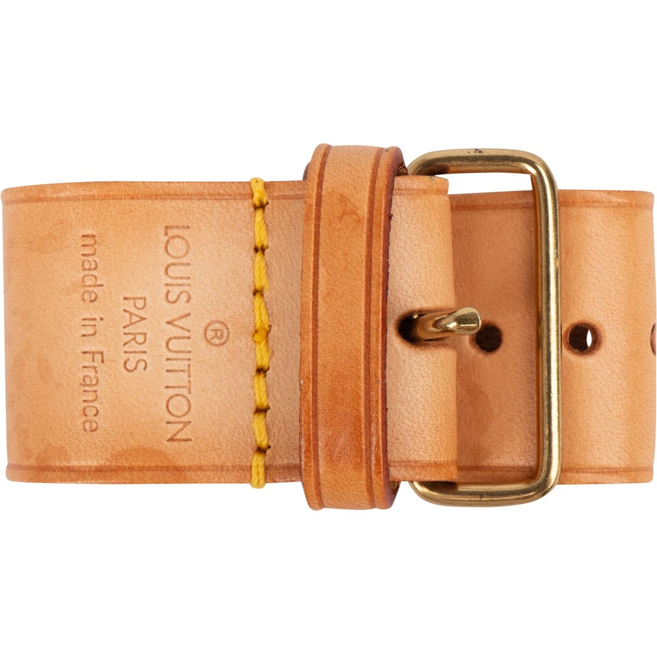 Louis Vuitton Louis Vuitton Vachetta Leather Grip Griffklammer Bruin