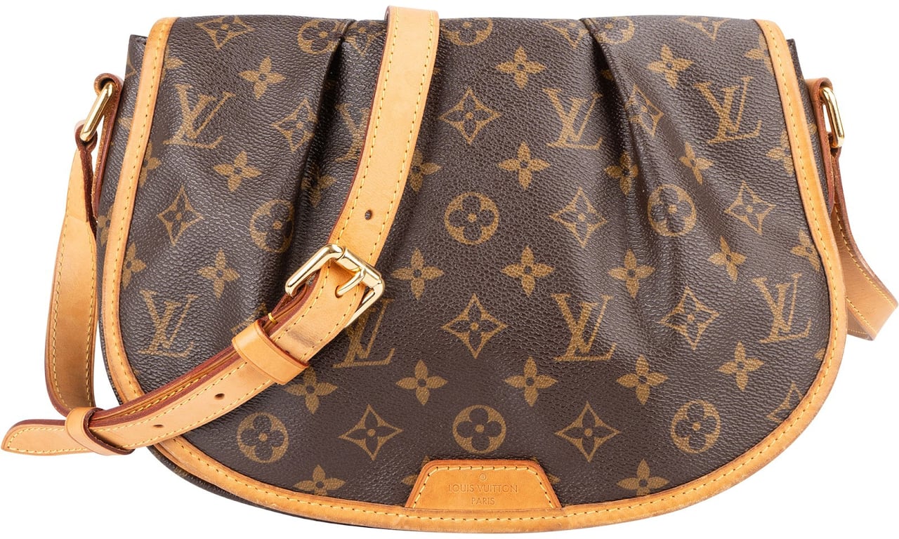 Louis Vuitton Louis Vuitton Monogram Canvas Menilmontant PM Crossbody Bag Bruin