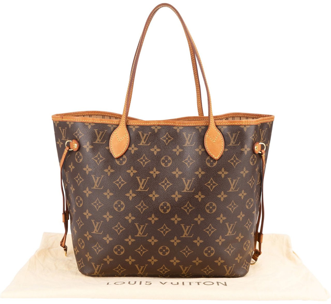 Louis Vuitton Louis Vuitton Monogram Canvas Neverfull MM Shoulder Bag Bruin