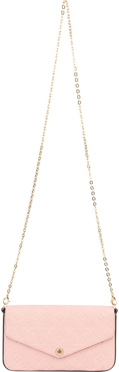 Louis Vuitton Louis Vuitton Monogram Empreinte Leather Félicie Pochette Crossbody Bag Rood