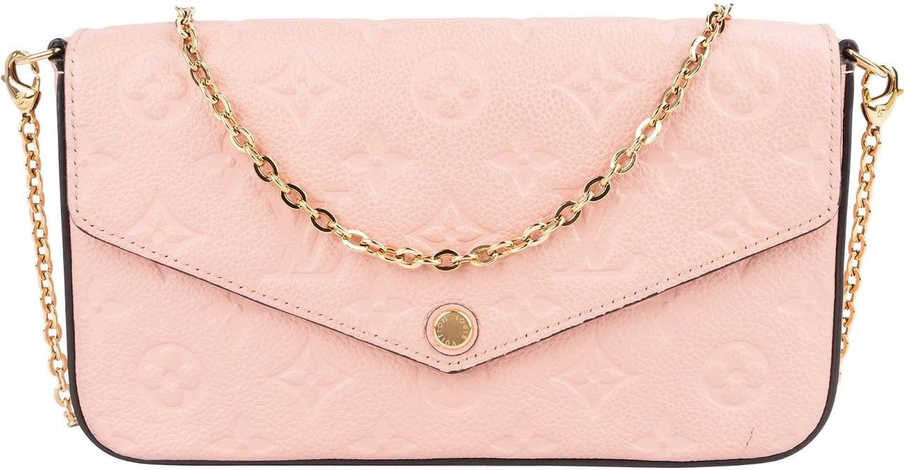 Louis Vuitton Louis Vuitton Monogram Empreinte Leather Félicie Pochette Crossbody Bag Rood