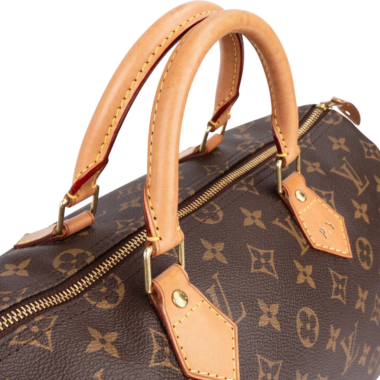 Louis Vuitton Louis Vuitton Monogram Canvas Speedy 35 Handbag Bruin