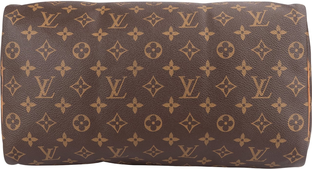 Louis Vuitton Louis Vuitton Monogram Canvas Speedy 35 Handbag Bruin