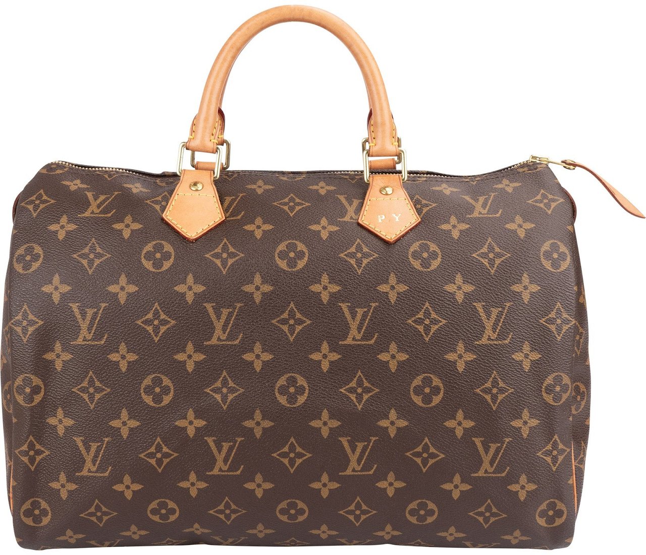 Louis Vuitton Louis Vuitton Monogram Canvas Speedy 35 Handbag Bruin