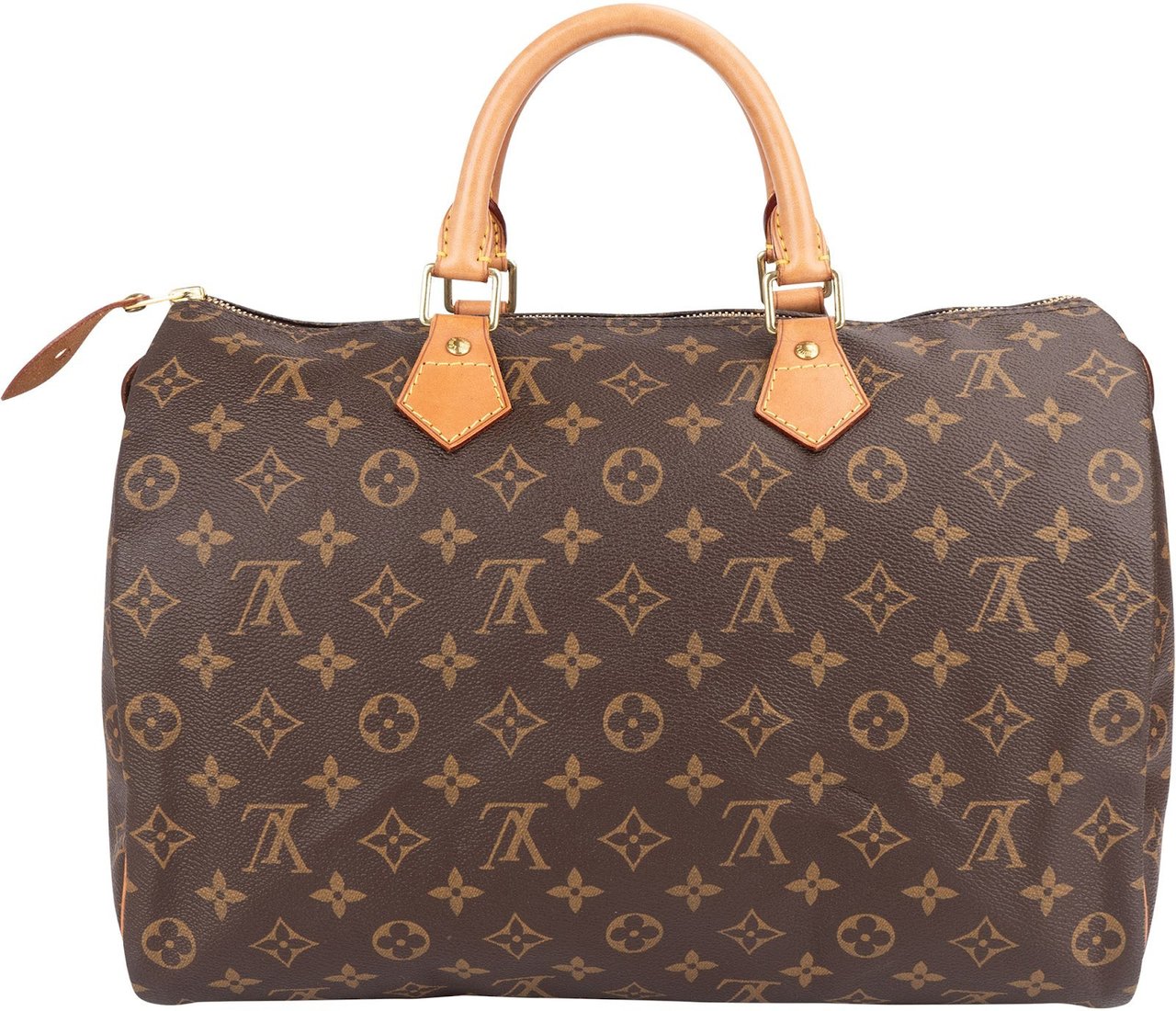 Louis Vuitton Louis Vuitton Monogram Canvas Speedy 35 Handbag Bruin